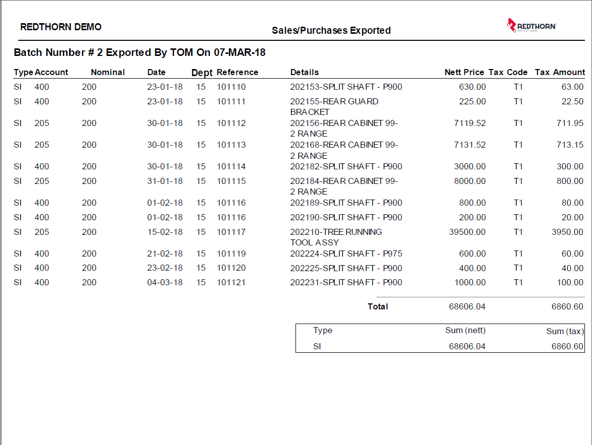 Accounts Integration Module