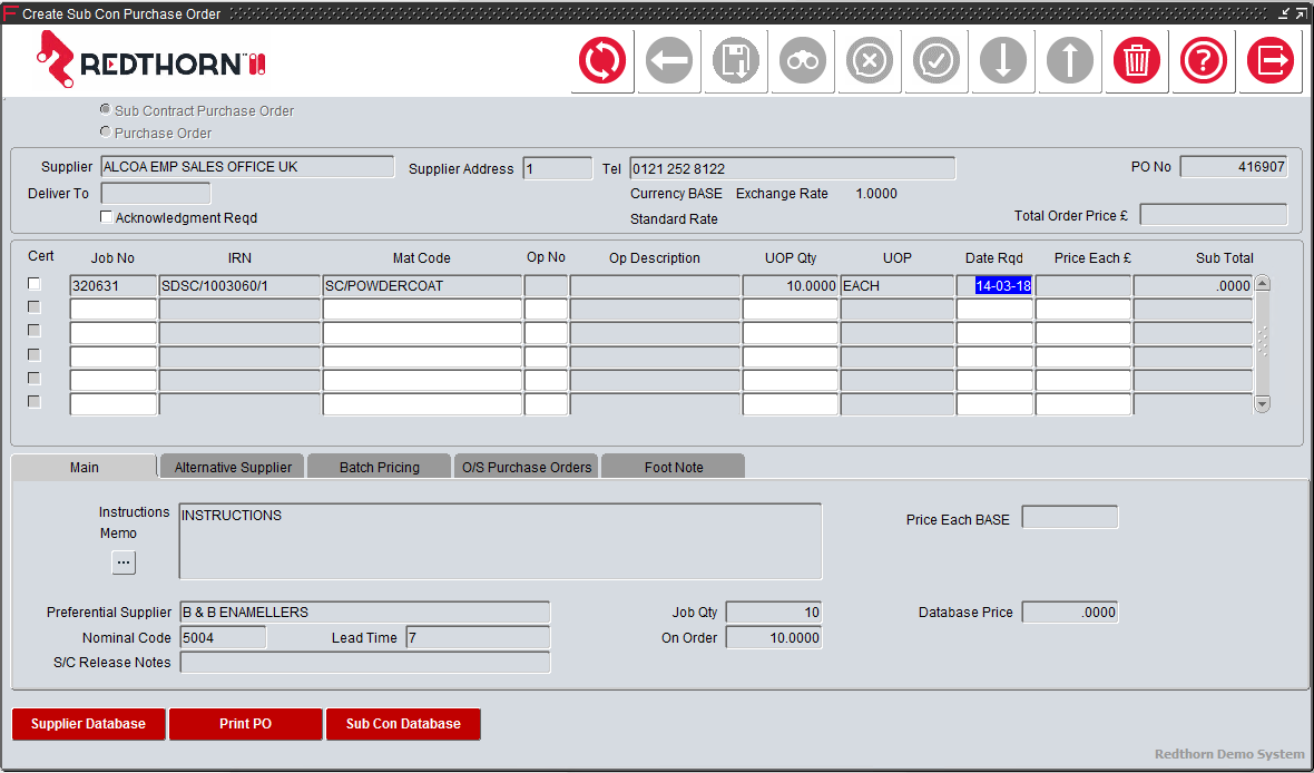 Sub-Contract Modules